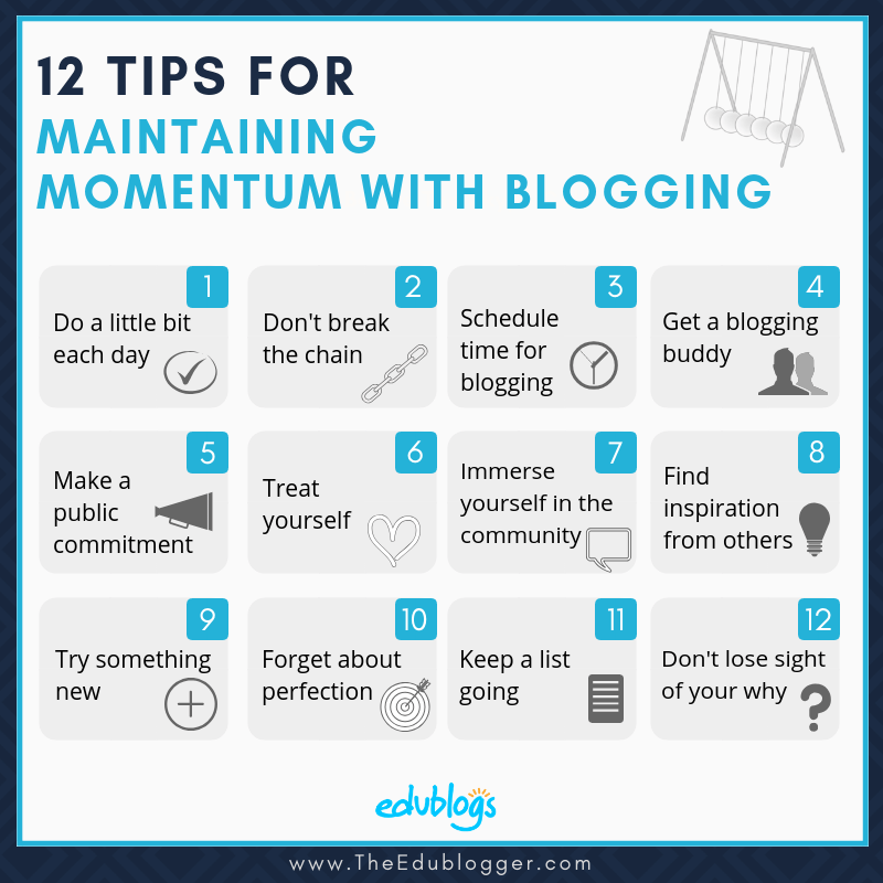 12 Tips For Maintaining Momentum With Blogging