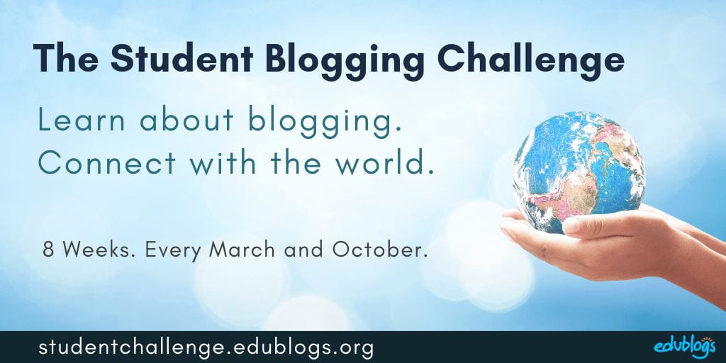 The student blogging challenge runs every March and October for 8 weeks (graphic)